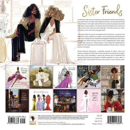 Sister Friends 2026 Wall Calendar