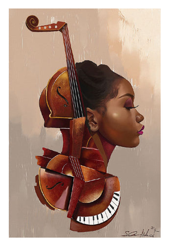 Amanti Allure - print by Salaam Muhammad