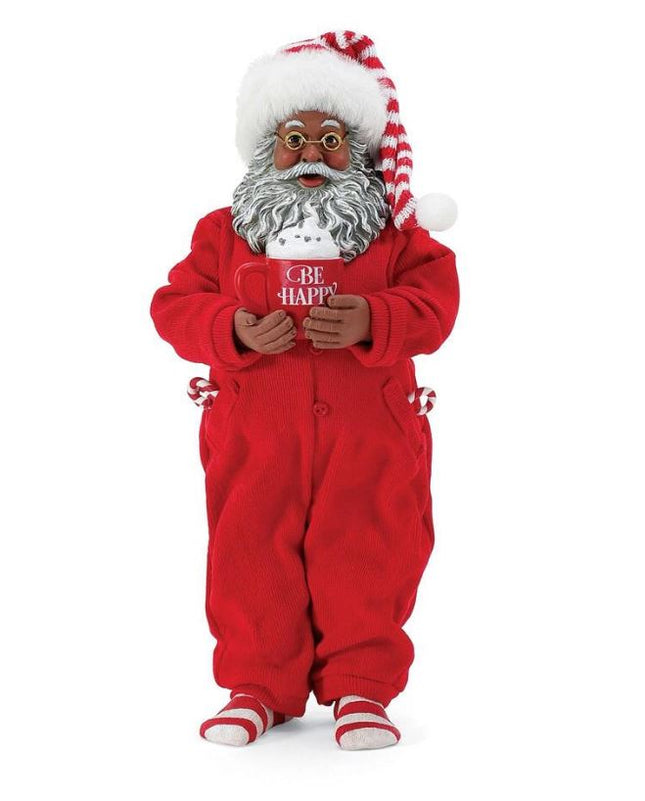 Be Happy - African American Santa figurine
