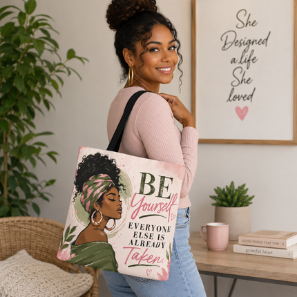 Be Yourself - Tote Bag - pink