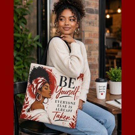 Be Yourself - Tote Bag - red