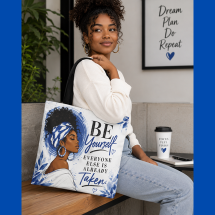 Be Yourself - Tote Bag - blue