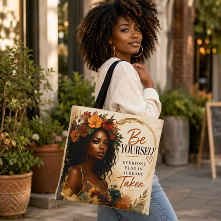 Be Yourself - Tote Bag - flowers