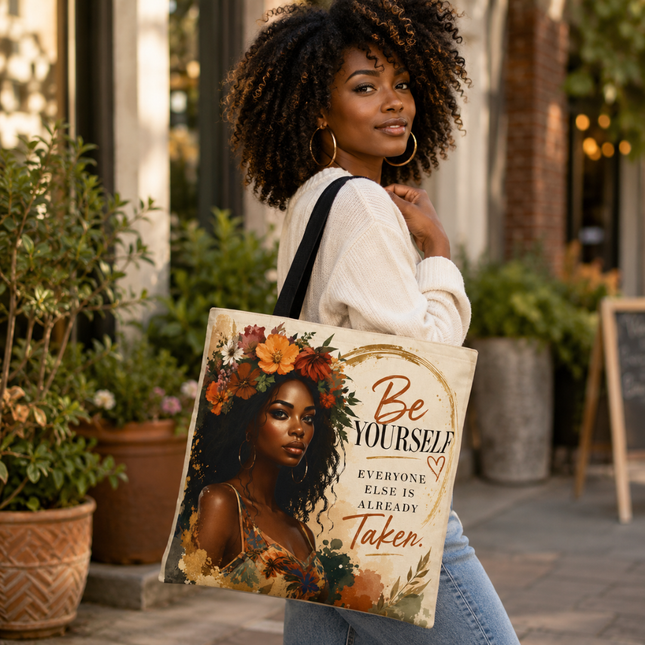 Be Yourself - Tote Bag - flowers