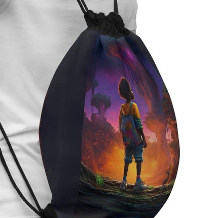 Beyond The Horizon - drawstring bag