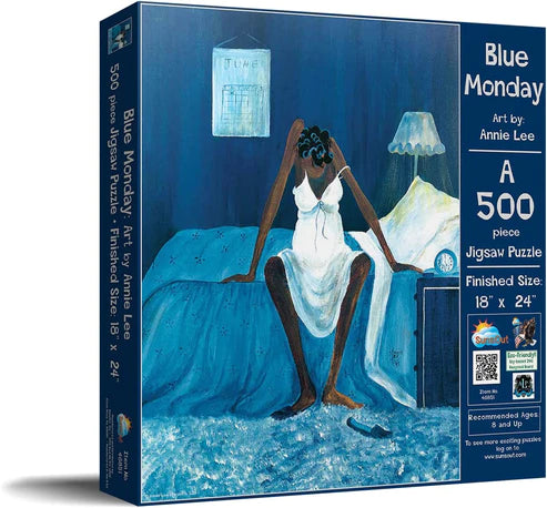 Blue Monday – 500 Piece Jigsaw Puzzle by Annie Lee
