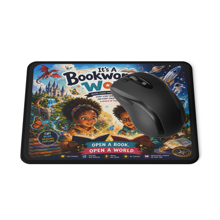 It's A Bookworm's World Mouse Pad-1