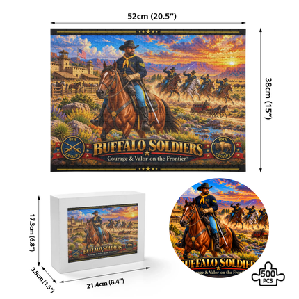 Buffalo Soldiers – Courage & Valor on the Frontier™ 500-Piece Jigsaw Puzzle