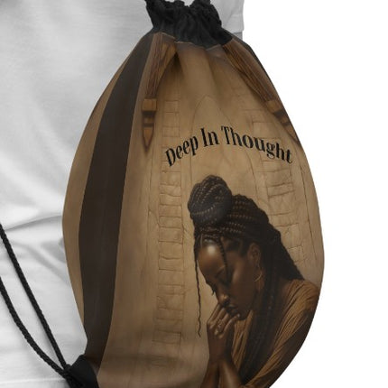 Deep In Thought - drawstring bag