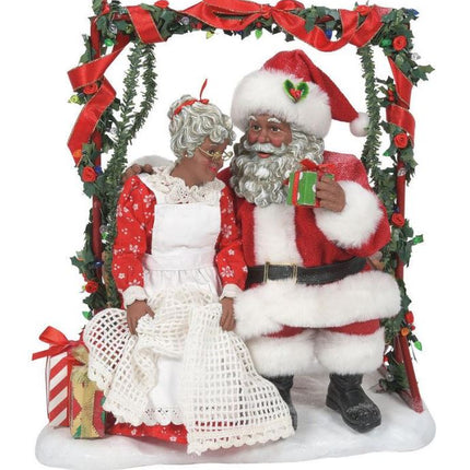Garden Retreat - African American Santa figurine