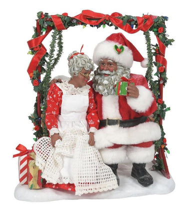 Garden Retreat - African American Santa figurine