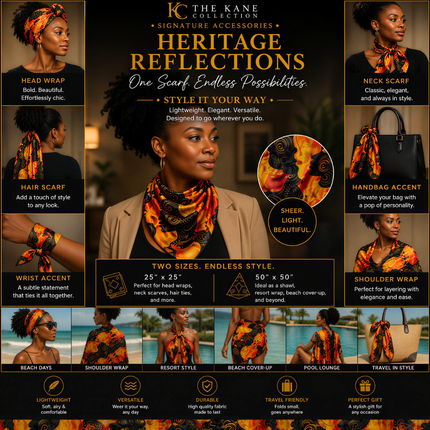 Heritage Reflections - Fashion Scarf & Body Wrap
