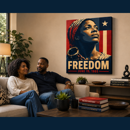 Juneteenth Freedom - Canvas Print