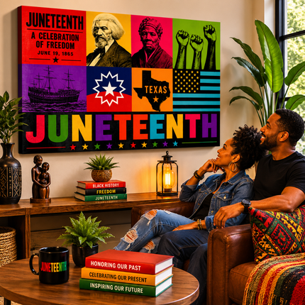 Juneteenth Pop Heritage Canvas Print