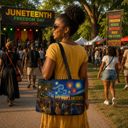 Juneteenth Night Swirls - Weekender Tote Bag