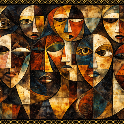 Mosaic Masks Jigsaw Puzzle - 500 pieces