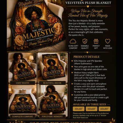 You Are Majestic - plush blanket
