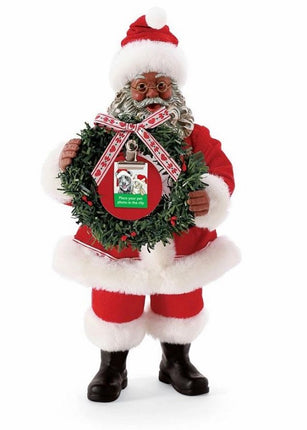 Paws and Claws - African American Santa figurine