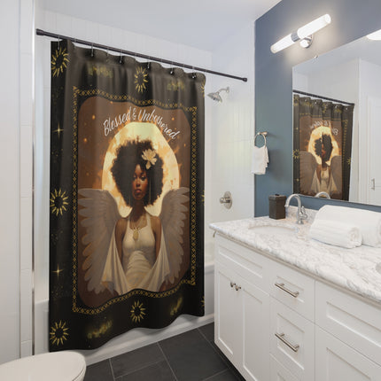 Blessed and Unbothered - Shower Curtain