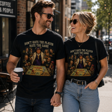 Don't Hate The Player Hate The Game - Political Satire T-shirt