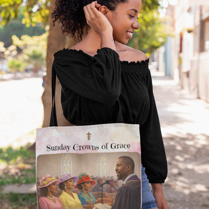 Sunday Crowns of Grace - Tote Bag