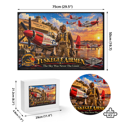 Tuskegee Airmen – The Sky Was Never The Limit - 1000-Piece Jigsaw Puzzle