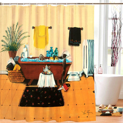Steeping and Soaking - shower curtain