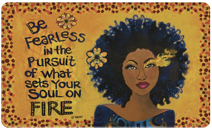 Sets Your Soul On Fire - memory foam shower mat