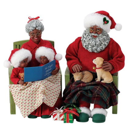 Storytime - African American Santa figurine